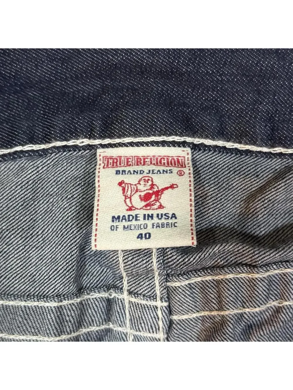 True Religion Made in USA Dark Wash Straight Jeans Size 40